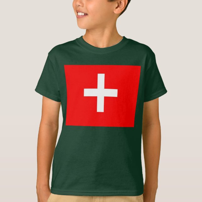 Camiseta Bandera suiza (Anverso)