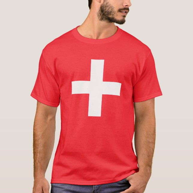 Camiseta bandera suiza (Anverso)