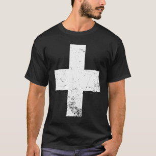 Camiseta Bandera suiza Bandera T Suisse cruz blanca de Suiz