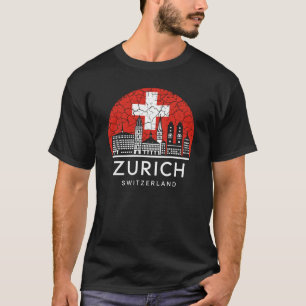Camiseta Bandera Suiza de la ciudad de Zúrich