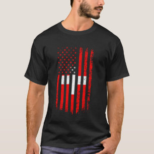 Camiseta Bandera suiza estadounidense raíz Confederación Su