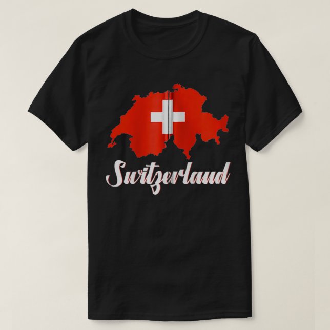 Camiseta Bandera Suiza Hombres Mujeres Niños Zip (Diseño del anverso)