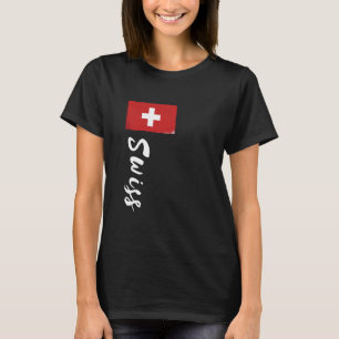 Camiseta Bandera Suiza Orgullo Suiza Se Rota Orgulloso S