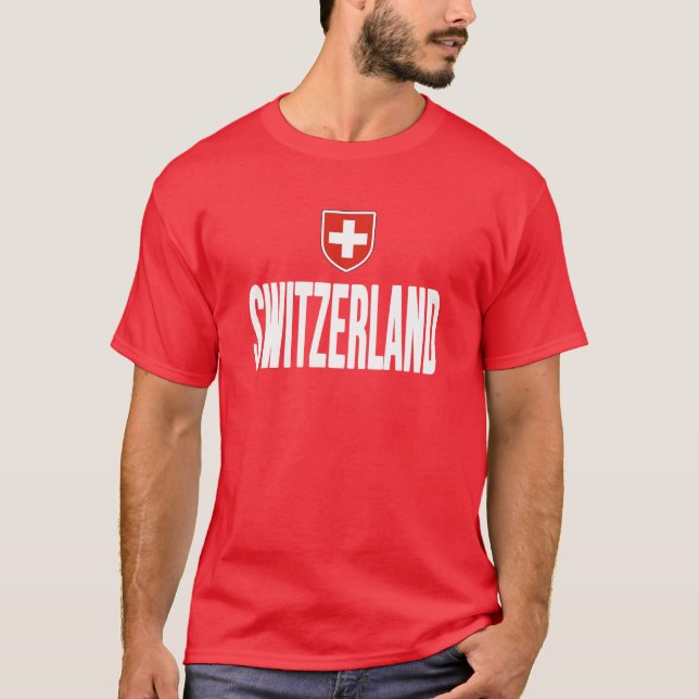 Camiseta Bandera Suiza Souvenir Schweiz Gift Suiss (Anverso)