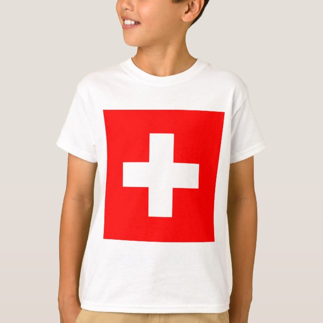 Camiseta Bandera suiza (Suiza) (Anverso)