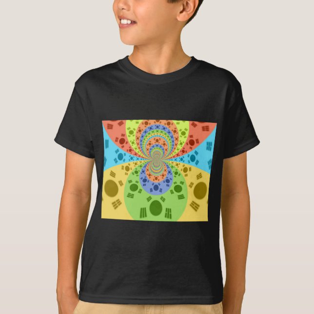 Camiseta Bandera surcoreana inspira arte abstracto (Anverso)