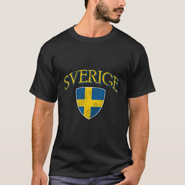 Camiseta Bandera Sverige De Suecia (Anverso)