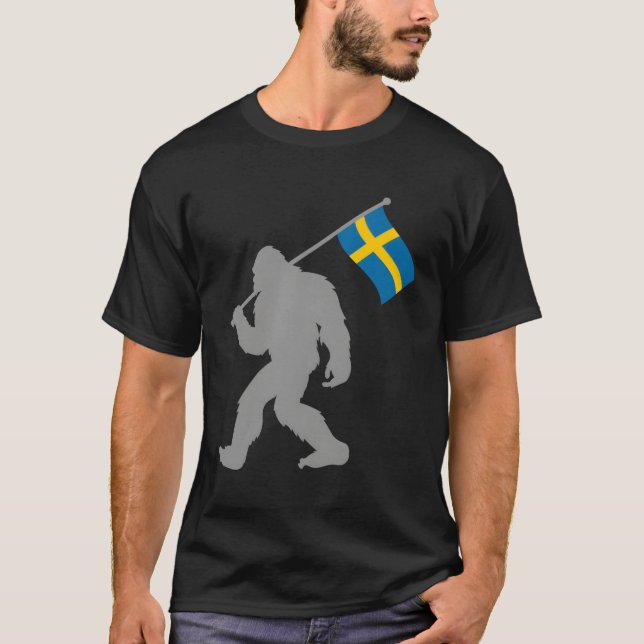 Camiseta Bandera Sverige O Sueca En Bandera De Suecia (Anverso)