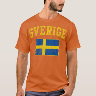 Camiseta Bandera Sverige Suecia Vintage Fade