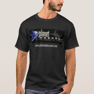Camiseta Bandera T oscuro de la pendiente del planeta