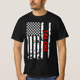 Camiseta Bandera Tai Chi Guay Blanco Y Negro De Los Estados