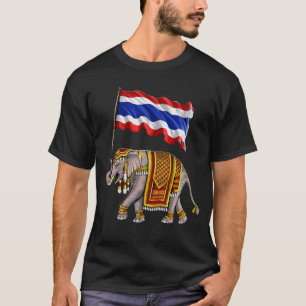 Camiseta Bandera tailandesa del elefante de Tailandia