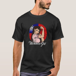 Camiseta Bandera taiwanesa Chica de Taiwán