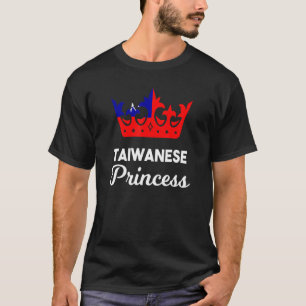 Camiseta Bandera taiwanesa orgullosa Chica mujer princesa C