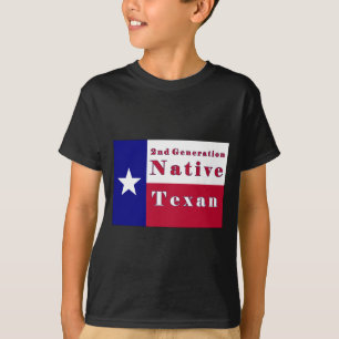 Camiseta Bandera texana nativa de segunda generación