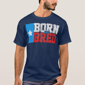 Camiseta Bandera texas vintage de Texas Born and Bred