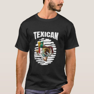 Camiseta bandera texicana texas mexicana cultura hombres mu