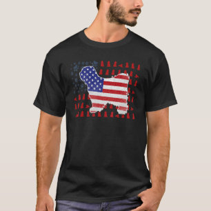 Camiseta Bandera Tibetana Terrier Estadounidense 4 De Julio
