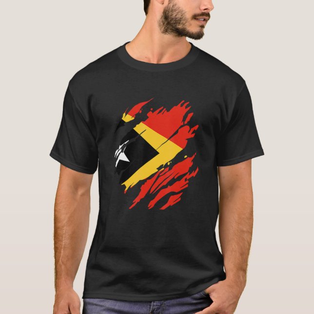 Camiseta Bandera timorense Timor Oriental 2 (Anverso)