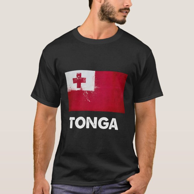 Camiseta Bandera tonga de Tonga (Anverso)