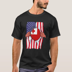 Camiseta Bandera Tonga Sangre Dentro De Mí Orgullo Domicili