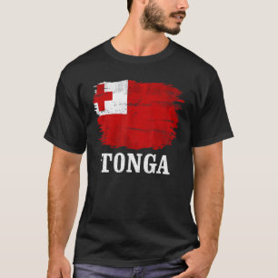 Camiseta Bandera Tonga Vintage Para Tonga