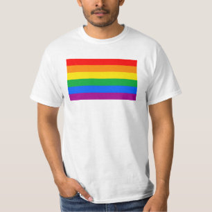 Camiseta Bandera tradicional del orgullo gay