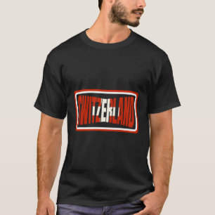 Camiseta Bandera tradicional Suiza de color rojo