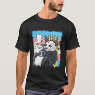 Camiseta Bandera Trans del Orgullo Transgénero Panda Café S