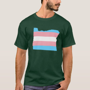 Camiseta Bandera Trans Oregon LGBT Pride Apoyo divertido