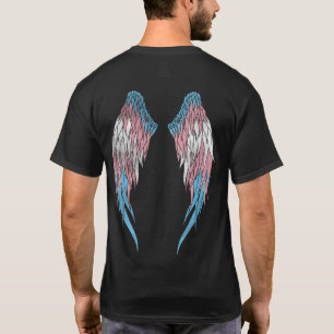 Camiseta Bandera transgénero - Angel Wings
