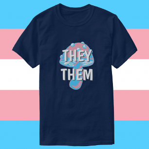 Camiseta Bandera transgénero de personalizable Pronouns hon