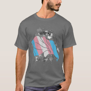 Camiseta Bandera transgénero del Mes del Orgullo Gay Tran L