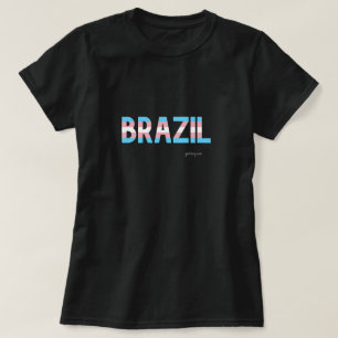 Camiseta Bandera transgénero del orgullo brasileño