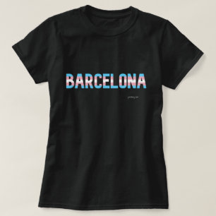 Camiseta Bandera transgénero del orgullo de Barcelona