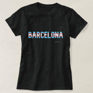 Camiseta Bandera transgénero del orgullo de Barcelona