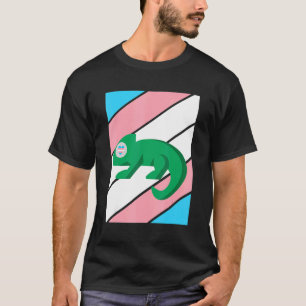 Camiseta Bandera transgénero del orgullo de Chameleon Ally