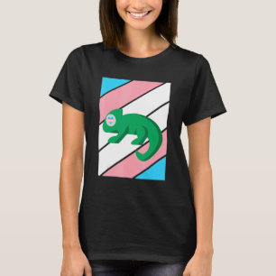Camiseta Bandera transgénero del orgullo de Chameleon Ally 