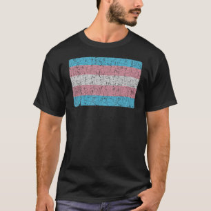 Camiseta Bandera transgénero del orgullo martillo transgéne