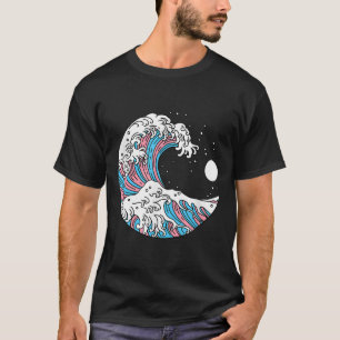 Camiseta Bandera Transgénero Orgullo Lgbtq - Ola Japonesa