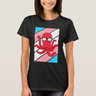 Camiseta Bandera Transgénero Orgullo Pulpo Aliado Orgulloso