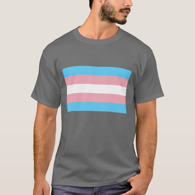 Camiseta Bandera transgénero Orgullo transsexual LGBT (Anverso)
