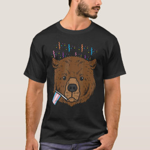 Camiseta Bandera Transgénero Oso Trans Orgullo Transsexual