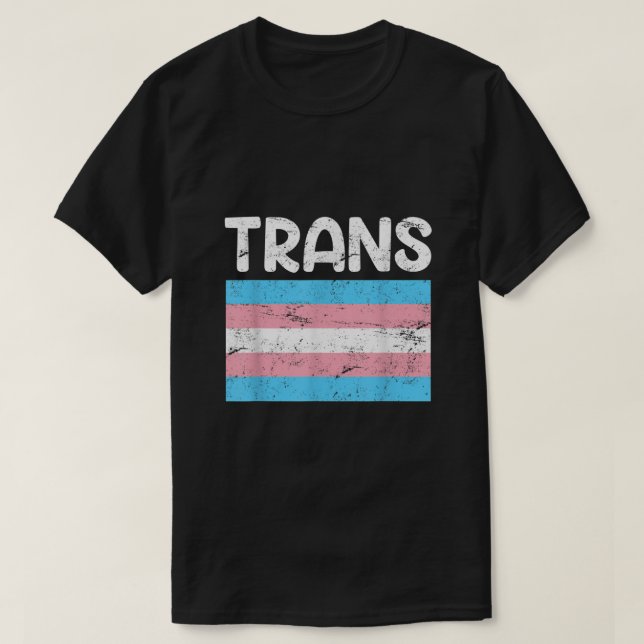 Camiseta Bandera transgénero transgénero Bandera transsexua (Diseño del anverso)