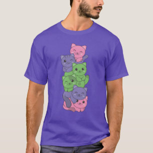 Camiseta Bandera Trigénero Gato Orgullo Lgbtq Cute Gato Niñ