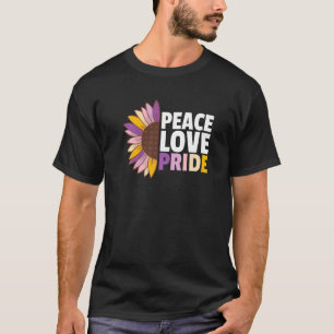 Camiseta Bandera tríxica arcoiris Orgullo de girasol Lgbtq