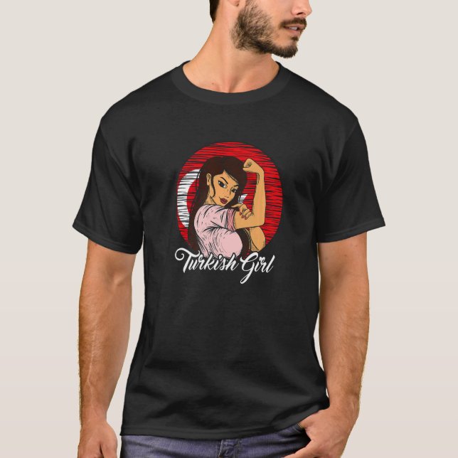 Camiseta Bandera turca Chica turco (Anverso)