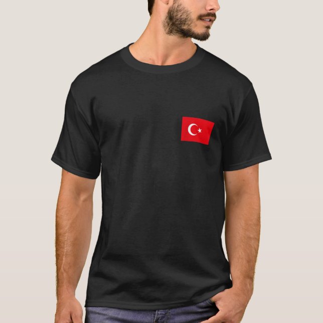 Camiseta Bandera turca Guay turquesa Banderas turcas regalo (Anverso)