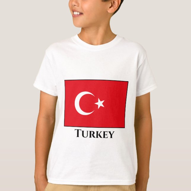 Camiseta Bandera turca (turca) (Anverso)