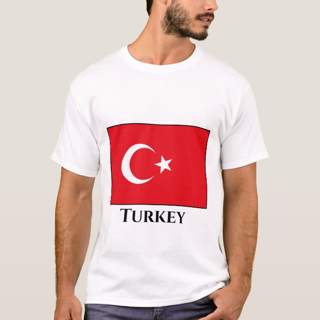 Camiseta Bandera turca (turca) (Anverso)